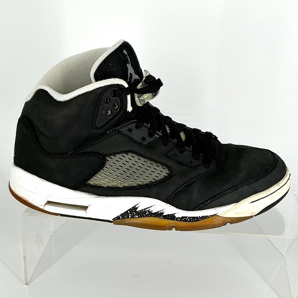 Nike Air Jordan 5 V Mens Size 11.5 Retro Oreo Moonlight Black White Lace Locks